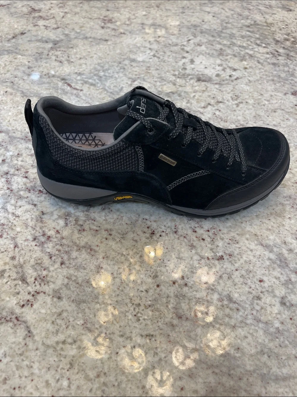 Dansko Paisley Waterproof Suede Sneakers Black Size 41 (US 10.5-11)